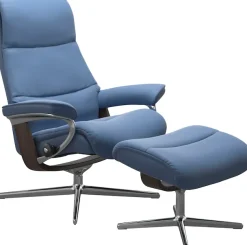 Stressless® Relaxsessel »View« mit Cross Base, Größe S, M & L, Holzakzent Wenge