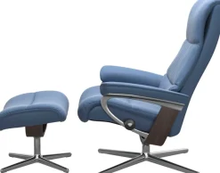 Stressless® Relaxsessel »View« mit Cross Base, Größe S, M & L, Holzakzent Wenge