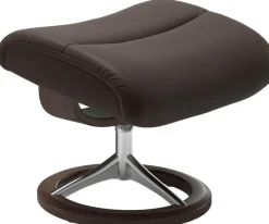 Stressless® Relaxsessel »View« Set, Relaxsessel mit Hocker,mit Signature Base, Größe S,Gestell Wenge