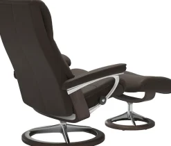 Stressless® Relaxsessel »View« Set, Relaxsessel mit Hocker,mit Signature Base, Größe S,Gestell Wenge