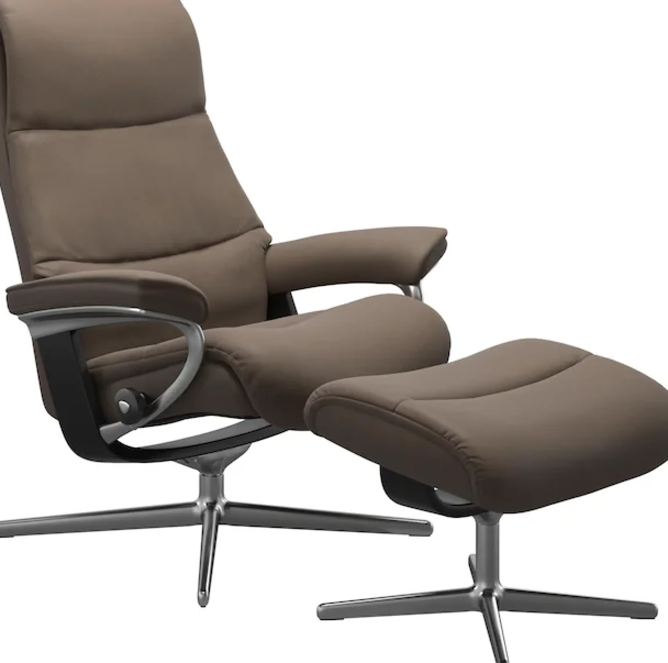 Stressless® Relaxsessel »View« mit Cross Base, Größe S, M & L, Holzakzent Schwarz