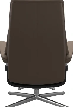Stressless® Relaxsessel »View« mit Cross Base, Größe S, M & L, Holzakzent Schwarz