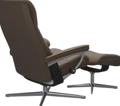 Stressless® Relaxsessel »View« mit Cross Base, Größe S, M & L, Holzakzent Schwarz