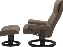 Stressless® Relaxsessel »View« Set, Relaxsessel mit Hocker,mit Classic Base, Größe M,Gestell Schwarz
