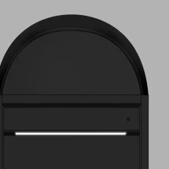 Talos Badezimmerspiegelschrank »Talos Oval Vento« austauschbare LED-Beleuchtung, 45x80 cm schwarz