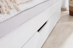 Ticaa Funktionsbett »Melinda, Daybett, Jugendbett, 2 Schlafplätze, Schublade auf Rollen« 90x200cm,FSC®-zertifizierte Kiefer, 2 Rollroste, Massivholz