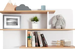 Ticaa Jugendzimmer-Set »Lori« Set, Bett, Schrank, Schreibtisch, Standregal, Wandregal, Nachttisch, 6 Stk. tlg. Bett + Schrank + Schreibtisch + Standregal + Wandregal + Nachttisch