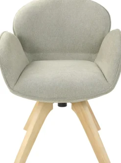 TOM TAILOR HOME Armlehnstuhl »WINGS ARMCHAIR« (Set) 2 Stk.mit Armlehnen, drehbar, Rückholfunktion, Massivholzgestell