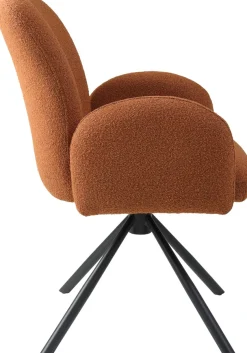 TOM TAILOR HOME Armlehnstuhl »PEBBLE ARMCHAIR« (Set) 2 Stk.Esszimmerstuhl, mit Armlehnen, 4-Fußgestell, 140 kg belastbar, drehbar
