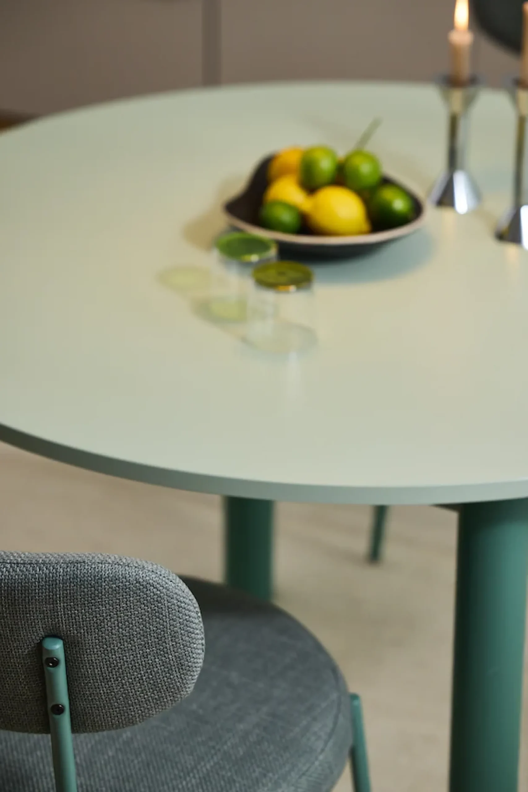 TOM TAILOR HOME Esstisch »COLOR TABLE« 1 Stk. tlg. Esstisch, 4-Fuß, 3 Größen, 3 Dekorfarben, 4 Fußfarben, ABS-Kante