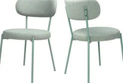 TOM TAILOR HOME 4-Fußstuhl »SOFT PAD CHAIR« (Set) 2 Stk.Esszimmerstuhl, 4-Fußgestell, mit Rückenausschnitt