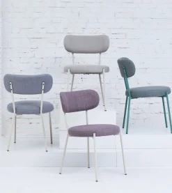 TOM TAILOR HOME 4-Fußstuhl »SOFT PAD CHAIR« (Set) 2 Stk.Esszimmerstuhl, 4-Fußgestell, mit Rückenausschnitt