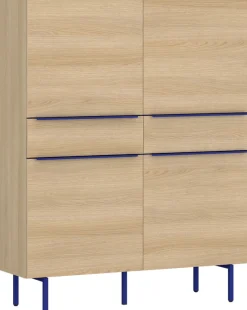TOM TAILOR HOME Hochkommode Highboard, Breite 110 cm,4 Türen,2 Schubladen, viel Stauraum