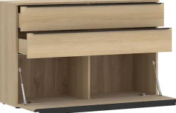 TOM TAILOR HOME Kommode Lowboard, Breite 110 cm,1 Klappe,2 Schubladen, viel Stauraum
