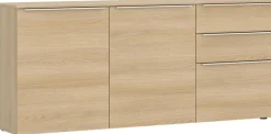 TOM TAILOR HOME Kommode Lowboard, Breite 165 cm,3 Türen,2 Schubladen, viel Stauraum