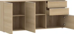TOM TAILOR HOME Kommode Lowboard, Breite 165 cm,3 Türen,2 Schubladen, viel Stauraum