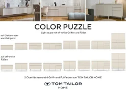 TOM TAILOR HOME Nachtkommode »COLOR PUZZLE - Schublade mit farbigem Griff« Nachttisch mit Schublade, Softclose