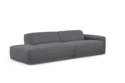 TRENDMANUFAKTUR Big-Sofa »Braga, mit hochwertigem Kaltschaum, Megasofa, in Cord erhältlich« modernes Big-Sofa, Couch mit hohem Sitzkomfort, 277/72/107 cm (B/H/T)