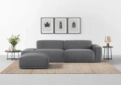 TRENDMANUFAKTUR Big-Sofa »Braga, mit hochwertigem Kaltschaum, Megasofa, in Cord erhältlich« modernes Big-Sofa, Couch mit hohem Sitzkomfort, 277/72/107 cm (B/H/T)