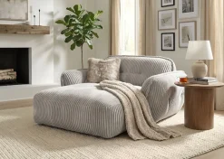 TRENDMANUFAKTUR Chaiselongue »Be Fluffy, mit Rundumbezug, Loveseat mit moderner breiter Kedernaht« mit softem Sitzkomfort, in hochwertigem Breitcord mit weicher Haptik