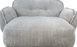 TRENDMANUFAKTUR Chaiselongue »Be Fluffy, mit Rundumbezug, Loveseat mit moderner breiter Kedernaht« mit softem Sitzkomfort, in hochwertigem Breitcord mit weicher Haptik