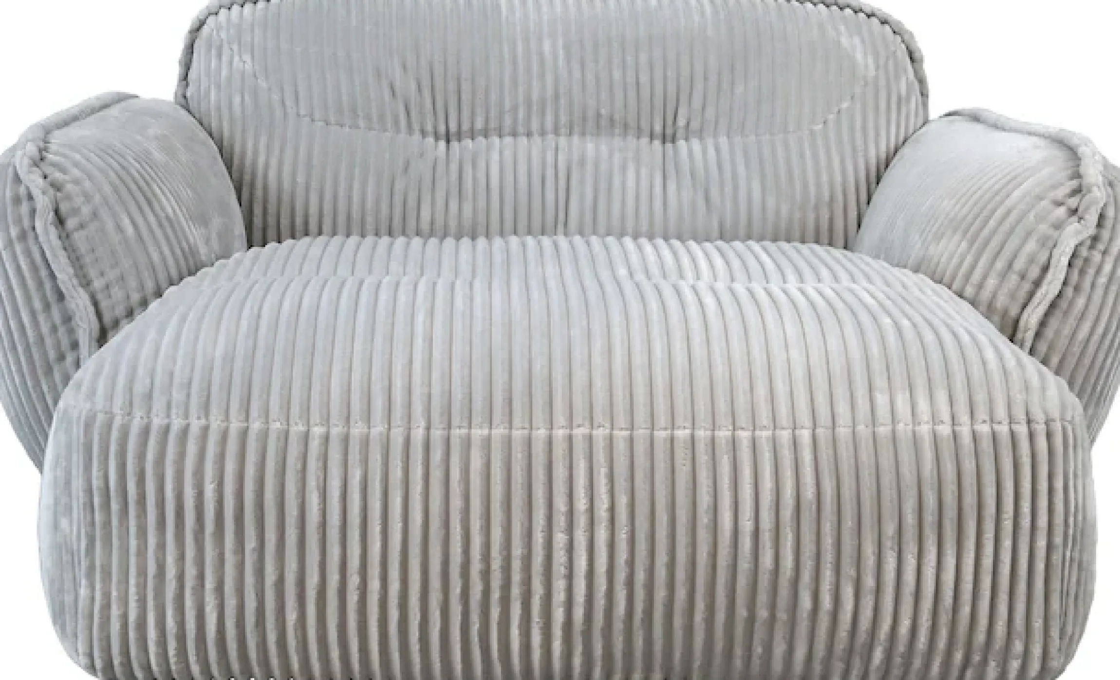 TRENDMANUFAKTUR Chaiselongue »Be Fluffy, mit Rundumbezug, Loveseat mit moderner breiter Kedernaht« mit softem Sitzkomfort, in hochwertigem Breitcord mit weicher Haptik
