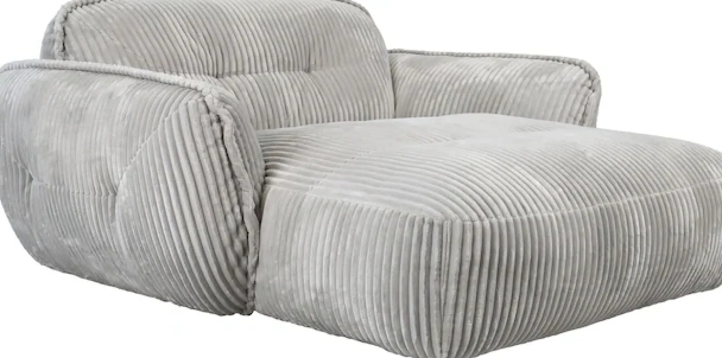 TRENDMANUFAKTUR Chaiselongue »Be Fluffy, mit Rundumbezug, Loveseat mit moderner breiter Kedernaht« mit softem Sitzkomfort, in hochwertigem Breitcord mit weicher Haptik