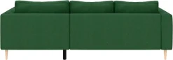 TRENDMANUFAKTUR Ecksofa »Amazing, wahlw. mit Schlaffunktion & Bettkasten, Fuß Buche lackiert« Recamiere beidseitig montierbar, L-Form,in Cord o. Struktur, B: 232 cm