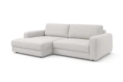 TRENDMANUFAKTUR Ecksofa »Bourbon, Mega Designsofa mit tollem Sitzkomfort, Breite 250cm, L-Form« extra tiefe Sitzfläche, wahlweise mit Sitztiefenverstellung