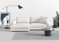 TRENDMANUFAKTUR Ecksofa »Bourbon, Mega Designsofa mit tollem Sitzkomfort, Breite 250cm, L-Form« extra tiefe Sitzfläche, wahlweise mit Sitztiefenverstellung