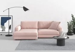 TRENDMANUFAKTUR Ecksofa »Bourbon Mega_Ecke mit tollem Sitzkomfort, Breite 250cm, L-Form« mit extra hohem Sitzkomfort, auch in Cord erhältlich