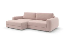 TRENDMANUFAKTUR Ecksofa »Bourbon Mega_Ecke mit tollem Sitzkomfort, Breite 250cm, L-Form« mit extra hohem Sitzkomfort, auch in Cord erhältlich