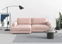 TRENDMANUFAKTUR Ecksofa »Bourbon Mega_Ecke mit tollem Sitzkomfort, Breite 250cm, L-Form« mit extra hohem Sitzkomfort, auch in Cord erhältlich
