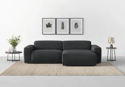 TRENDMANUFAKTUR Ecksofa »Braga, mit hochwertigem Kaltschaum, L-Form , in Cord erhältlich« modernes Sofa, Couch mit hohem Sitzkomfort, 255/72/160 cm (B/H/T)