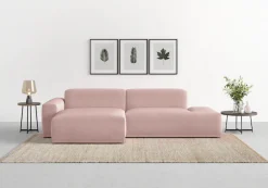 TRENDMANUFAKTUR Ecksofa »Braga, mit hochwertigem Kaltschaum, L-Form, in Cord erhältlich« modernes Sofa, Couch mit hohem Sitzkomfort, 275/72/160 cm (B/H/T)