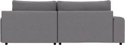 TRENDMANUFAKTUR Ecksofa »Fordon, Schlafsofa mit Bettkasten, Couch in L-Form, Breite 250 cm« in Struktur LUMOS, 3D-Effekt, anthrazit, Recamiere links