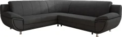 TRENDMANUFAKTUR Ecksofa »Rondo II, zeitlos & elegant, bequeme Armlehnen, L-Form« wahlweise mit Federkern, wahlweise mit Bettfunktion, B/T 247/267cm