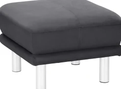 TRENDMANUFAKTUR Hocker »Cecilia II, modern und elegant, B/T 66/66cm«