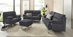 TRENDMANUFAKTUR Hocker »Cecilia II, modern und elegant, B/T 66/66cm«