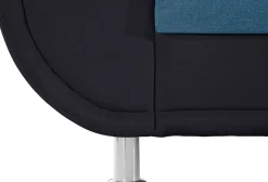 TRENDMANUFAKTUR 3-Sitzer »Rondo 3, zeitlos und modern, bequem, Materialmix, Breite 207cm« wahlweise mit Federkern, extrabreite Armlehnen zum Relaxen