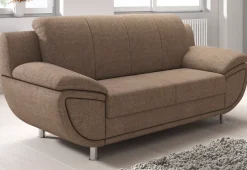 TRENDMANUFAKTUR 2-Sitzer »Rondo II, zeitlos und bequem, Breite 178cm« wahlweise mit komfortablem Federkern, mit extra breiten Armlehnen