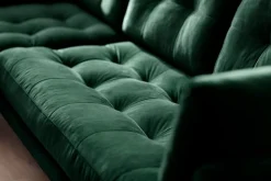 Trends by HG Ecksofa »Landau L-Form« in Cord-Stoff mit Metallfuß