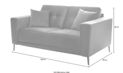 Trends by HG 2-Sitzer »Barcelona« mit Metallfuß, frei im Raum stellbar