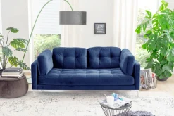Trends by HG 2-Sitzer »Landau« in Cord-Stoff mit Metallfuß
