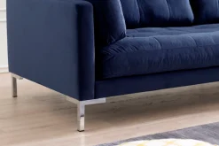 Trends by HG 2-Sitzer »Landau« in Cord-Stoff mit Metallfuß
