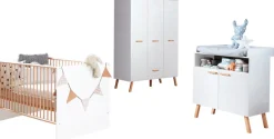 trendteam Babymöbel-Set »Mats« Set, Bett, Wickelkommode, Schrank, 3 tlg.