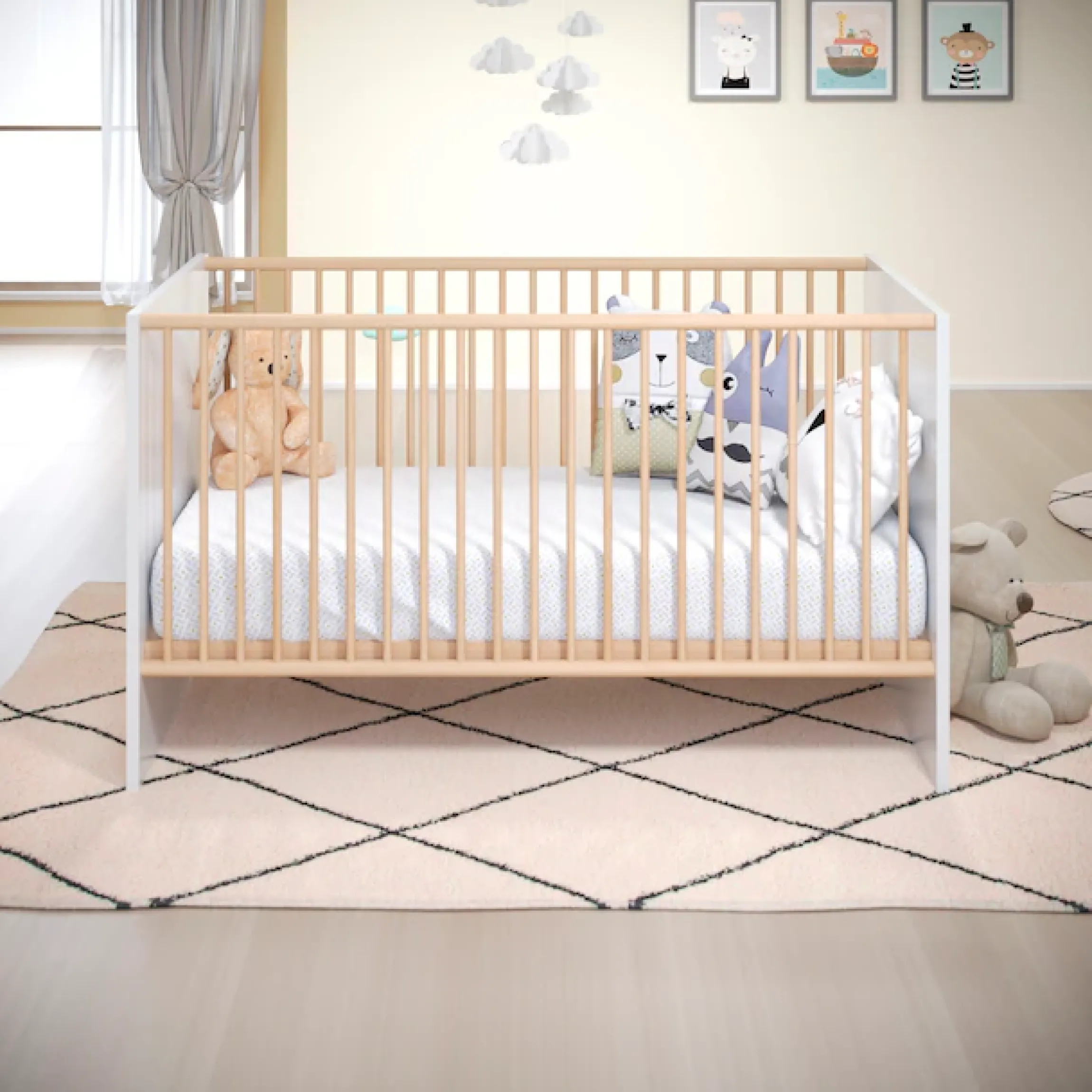 trendteam Babymöbel-Set »Mats« Set, Bett, Wickelkommode, Schrank, 3 tlg.