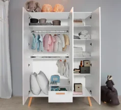 trendteam Babymöbel-Set »Mats« Set, Bett, Wickelkommode, Schrank, 3 tlg.