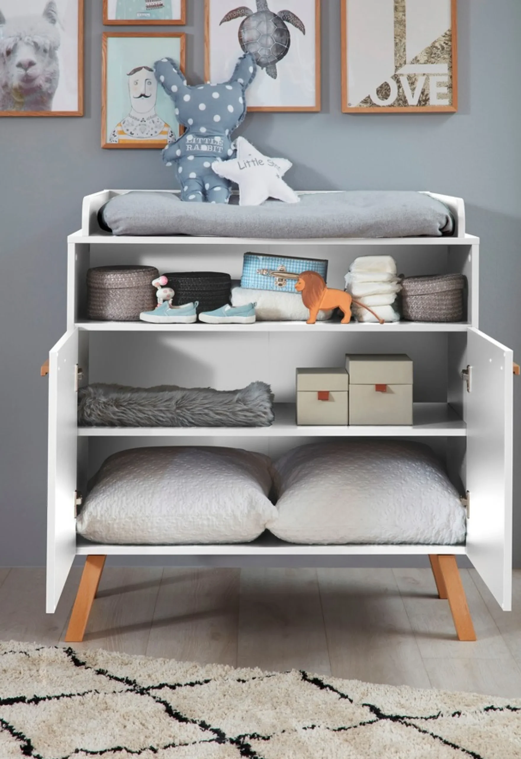 trendteam Babymöbel-Set »Mats« Set, Bett, Wickelkommode, Schrank, 3 tlg.