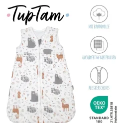 TupTam Babyschlafsack »Kugelschlafsack Baby Ganzjahres Schlafsack ohne Ärmel wattiert«